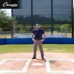 Champion Sports 17" Outside Plastic Shield Pro Model Umpire Chest Protector - Soft Foam Padded Chest Protector - Adult