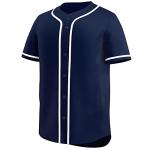 KXK Blank Baseball Jersey for Men Casual Button Down Shirts Short Sleeve Active Team Sports Uniform