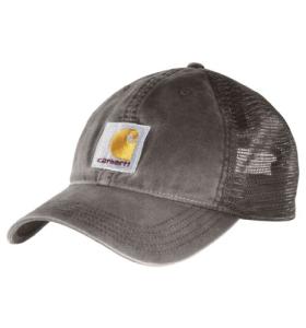 Carhartt Men's Canvas Mesh-Back Cap-Gravel-OFA