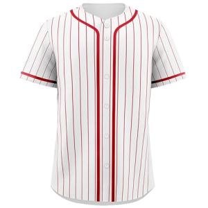 KXK Pinstripe Baseball Jersey for Men Women,Blank Button Down Baseball Shirt Team Sports Uniform