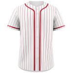 KXK Pinstripe Baseball Jersey for Men Women,Blank Button Down Baseball Shirt Team Sports Uniform