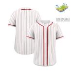 KXK Pinstripe Baseball Jersey for Men Women,Blank Button Down Baseball Shirt Team Sports Uniform
