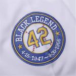 UNLC Jackie Robinson #42 Baseball Jersey – Embroidered Throwback with Legacy Patch, White, Stitched Letters, Adult, X-Large