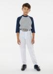 Alleson Athletic Boys Youth Elastic Bottom Baseball Pants, Navy, Large