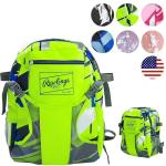 Rawlings | REMIX Backpack Equipment Bag | T-Ball & Youth Baseball / Softball | Green
