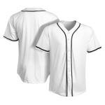 Blank Baseball Jersey Casual Button Down Shirts Short Sleeve Hipster Hip Hop Active Team Sports Uniforms