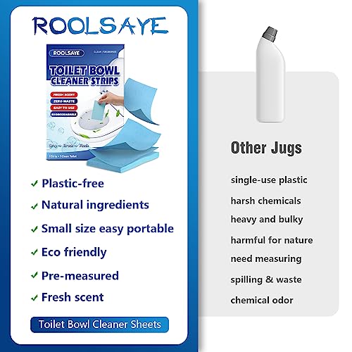 Plastic-Free Toilet Cleaner Strips - 50 Count