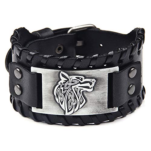Fenrir Wolf Viking Bracelet - Nordic Talisman