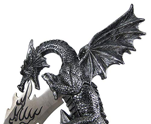 Guardian Dragon Knife Statue for Gothic Decor