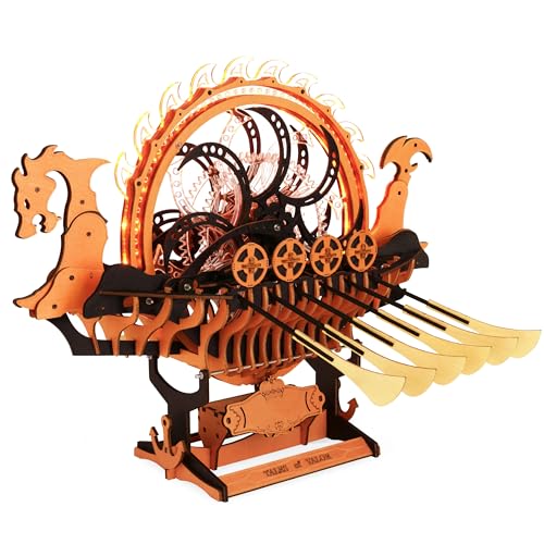 Viking Dragon Ship 3D Mechanical Wooden Puzzle