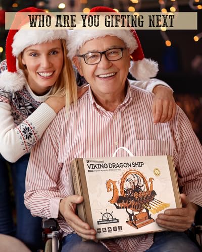 Viking Dragon Ship 3D Mechanical Wooden Puzzle