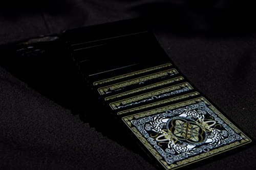 Fae Fantasy Playing Cards - Black, Gold & Silver