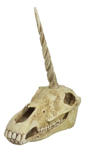 Rare Ancient Unicorn Skull Statue for Collectors