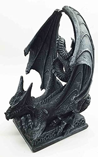 Crouching Dragon Cell Phone Holder Statue Decor