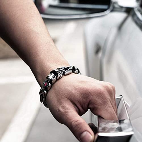 Viking Dragon Steel Bracelet - Ouroboros Design