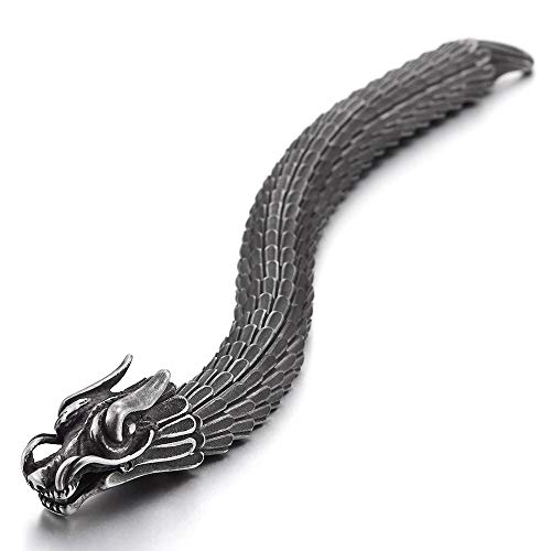 Dragon Link Chain Bracelet with Vintage Metal Finish