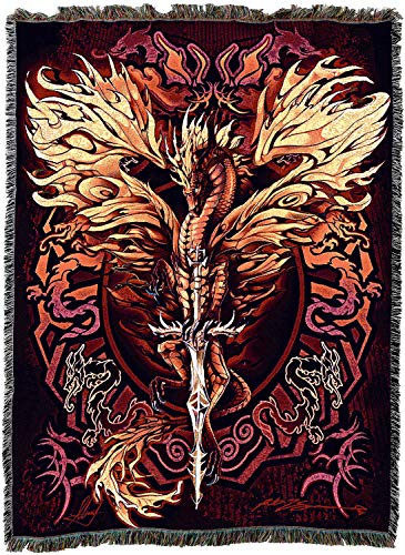 Ruth Thompson's Dragon Tapestry Throw Blanket