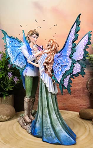 Fairy Family Love Statue - 9.5" Mythical Decor