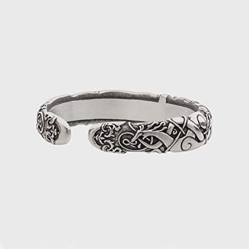 Norse Mythology Adjustable Viking Bracelet with Beast Head
