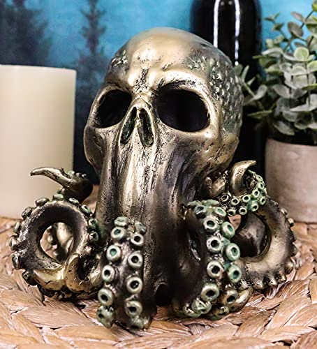 Kraken Cthulhu Skull Figurine - Mythical Sea Monster