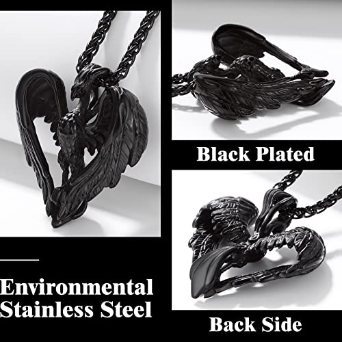 Phoenix Pendant Necklace - Retro Mythical Bird Charm