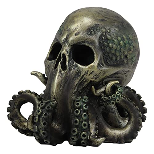 Kraken Cthulhu Skull Figurine - Mythical Sea Monster