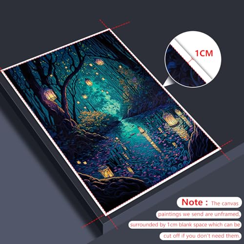 Enchanting Fantasy Forest Canvas Wall Art Decor