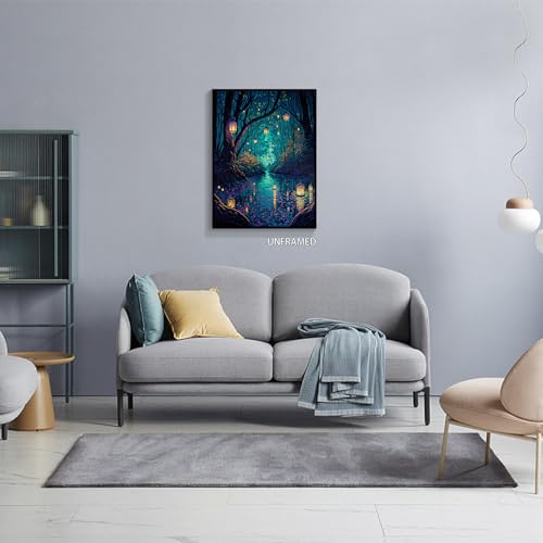 Enchanting Fantasy Forest Canvas Wall Art Decor