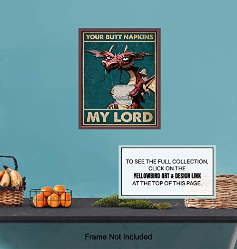 Your Butt Napkins, My Lord - Dragon Wall Art