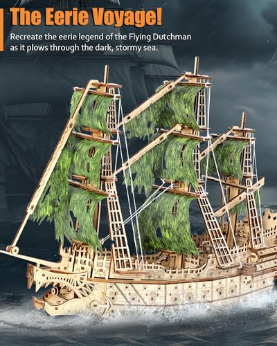 Flying Dutchman 3D Wooden Puzzle Model Kit