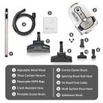 Prolux Tritan Bagged Canister Vacuum Cleaner with Sealed HEPA Filtration, 5-Speed Motor, Best Rated Canister for Pet Hair and Home Cleaning