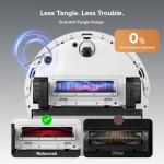 roborock Q10 S5+ Robot Vacuum and Mop, 10,000Pa Suction, Upgraded from Q8 max+, 70 Days Self-Emptying, Obstacle Avoidance, Sonic Mopping, Dual Anti-Tangle Design, Auto Mop Lifting, Ideal for Pet Hair