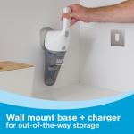 BLACK+DECKER Cordless Lithium Handheld Power Vacuum with Wall Mount Base and Charger, White (HNV220BCZ10FF)