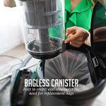 OVENTE Bagless Canister Vacuum Cleaner with 3L Dust Cup, Powerful Suction, Telescoping Wand, Retractable Cord and Accessories, 1400W Lightweight Cleaning Machine for Carpet & Hard Floor, Black ST2620B