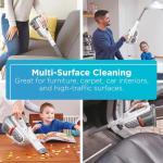 BLACK+DECKER Dust Buster Hand Held Vacuum Cordless Rechargeable, Portable Vacuum for Car, Extended Runtime, Powerful Suction, Extra Long Crevice Tool, AdvancedClean+ (HHVK320J10)
