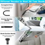 SAKOLD Handheld Vacuum Cordless Mini Portable Rechargeable Car Vacuum Cleaner with 11000PA Powerful Suction for Car Home and Office