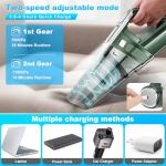SAKOLD Handheld Vacuum Cordless Mini Portable Rechargeable Car Vacuum Cleaner with 11000PA Powerful Suction for Car Home and Office