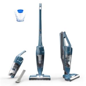 Vacmaster Portable 10.8V 2-in-1 Cordless Stick Lightweight Vacuum Cleaner with 2-Speed Power Control and LED Headlight for Hardwood Floor, Carpet & Pet Hair, Blue