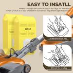 Vacuum Bags Replacement for Kenmore Canister C/Q 5055 50555 50557 50558 and Pana·sonic Type C-5 C-18 Vacuums - Premium Vacuum Cleaner Dust Bag - 12 Pack