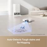 DREAME L40 Ultra Robot Vacuum Self Emptying, 11,000Pa Suction Robot Vacuum and Mop Combo with Auto Cleaning Dock, 149℉ Mop Washing, SideBrush Extendable, Solution Auto Refill, Voice Control