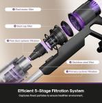 Eureka Cordless Vacuum Cleaner Lightweight, Stick Vacuum Rechargeable for Hardwood, Pet Hair, Black, ReactiClean 410