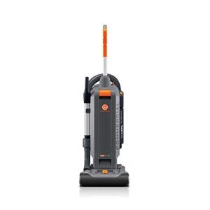 Hoover Commercial HushTone 13-Inch 2-Speed Upright Vacuum Cleaner with IntelliBelt, Quiet Bagged HEPA Filtered Professional Rated, 40-Foot Long Cord, CH54113, Gray/Orange