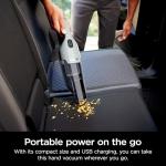 Shark Cyclone PET Handheld Vacuum with, HyperVelocity Suction, Powerful Pet Hair Pickup, Lightweight, XL Dust Cup, Including Upholstery Tool, 8" Crevice Tool, Scrubbing Brush, Pearl White, AA701