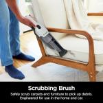 Shark Cyclone PET Handheld Vacuum with, HyperVelocity Suction, Powerful Pet Hair Pickup, Lightweight, XL Dust Cup, Including Upholstery Tool, 8" Crevice Tool, Scrubbing Brush, Pearl White, AA701