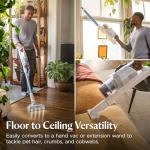 Bissell PowerClean 200W Self-Standing Cordless Vacuum w/Tangle Free Brush Roll, Removeable Battery, Wall Mount, Upholstery Tool & Bright Headlights, 4173