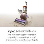 Dyson Ball Animal 3 Extra Upright Vacuum, Corded, 290AW, De-tangling Motorbar Cleaner Head for All Floors, 3 Suction Modes, Specialized pet Tools