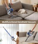 KARDV Cordless Vacuum Cleaner, 500W/40Kpa Vacuum Cleaners for Home, 60Mins Stick Vacuum with LED Display, Anti-Tangle & Wall Mount Charging, 8 in 1 Lightweight Vacuum for Hard Floors Carpet Pet Hair