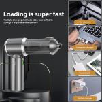 Handheld Vacuum Cleaner, 28000Pa 4 in 1 Handheld Vacuum Cordless, Brushless Motor, One-Touch Dust Removal, 3 Speeds Car Vacuum Cleaner Portable Cordless, Ideal for Office, Home, Kitchen, Car, Pet Hair