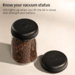 Fellow Atmos Electric Vacuum Canister & Storage Container - Airtight Coffee & Food Storage Containers - Coffee Containers - (Matte Black, 1.2 Liter)