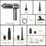 Handheld Vacuum Cleaner, 28000Pa 4 in 1 Handheld Vacuum Cordless, Brushless Motor, One-Touch Dust Removal, 3 Speeds Car Vacuum Cleaner Portable Cordless, Ideal for Office, Home, Kitchen, Car, Pet Hair